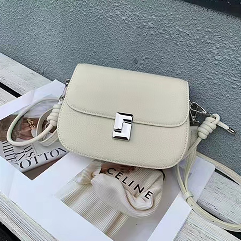 MEL JUN Popular leather small square bag senior sense small bag women 2024 new cross-body bag single shoulder bag women's bag