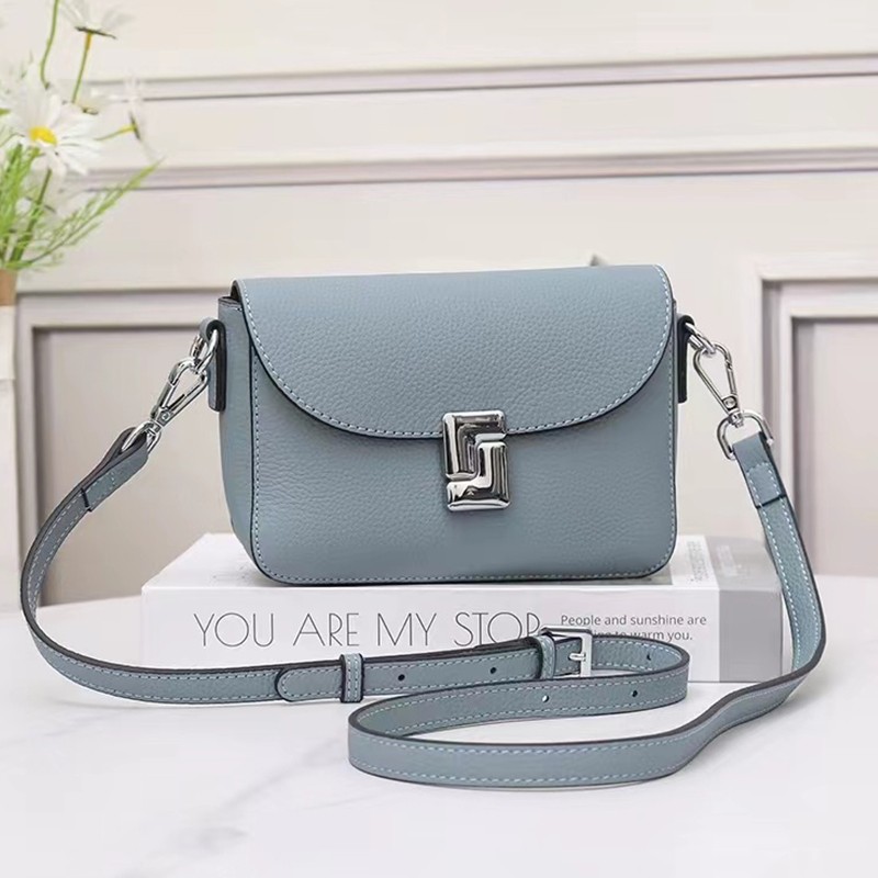 MEL JUN Niche design simple small bag female 2024 summer new style casual small square bag fashion genuine leather shoulder bag