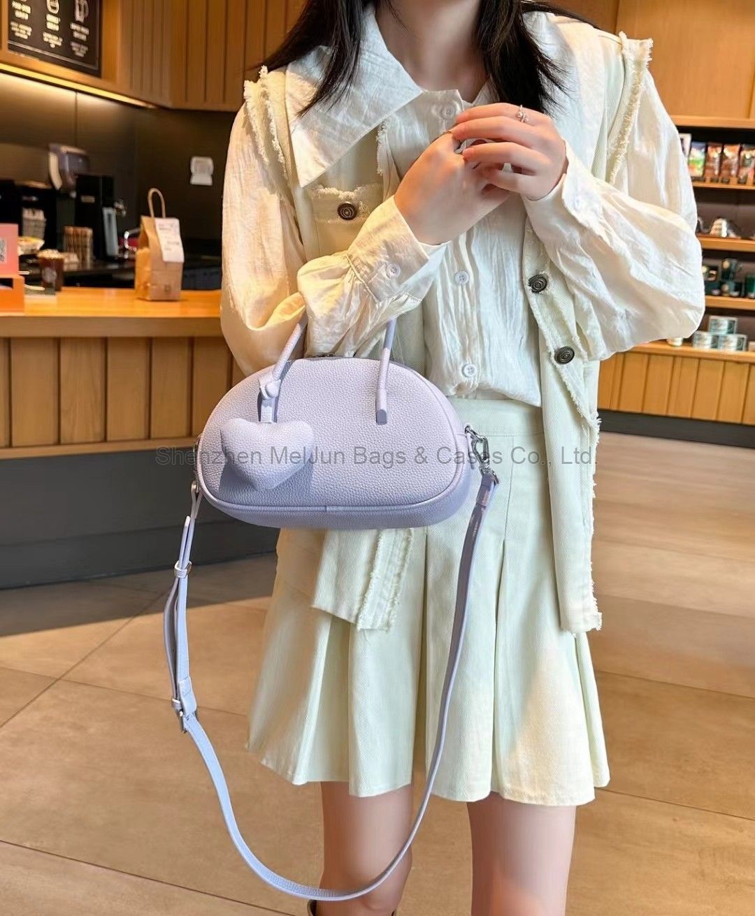 Small and high-end Boston pillow bag trendy and versatile one shoulder handbag 2024 new fashionable women's bag