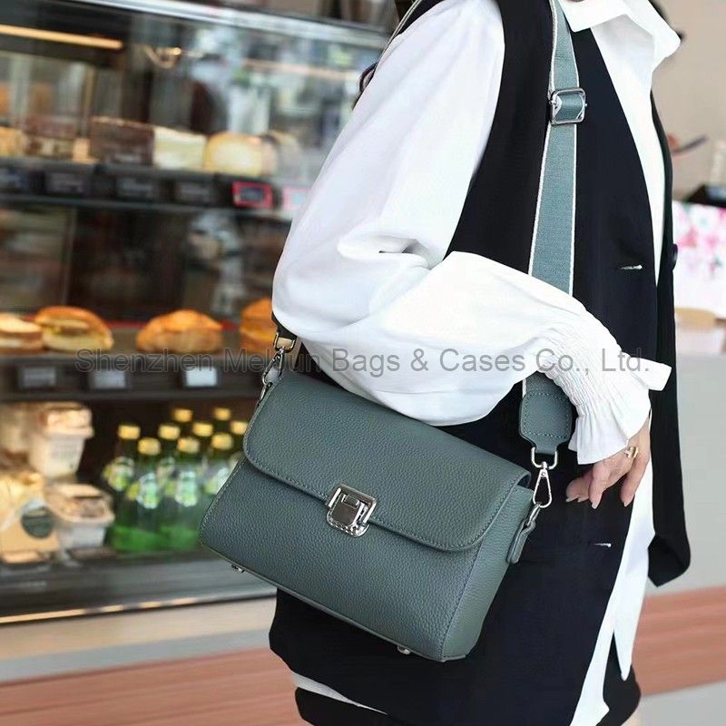 MEL JUN New women's bag new leather crossbody bag female everything temperament goddess head layer cowhide shoulder handbag female