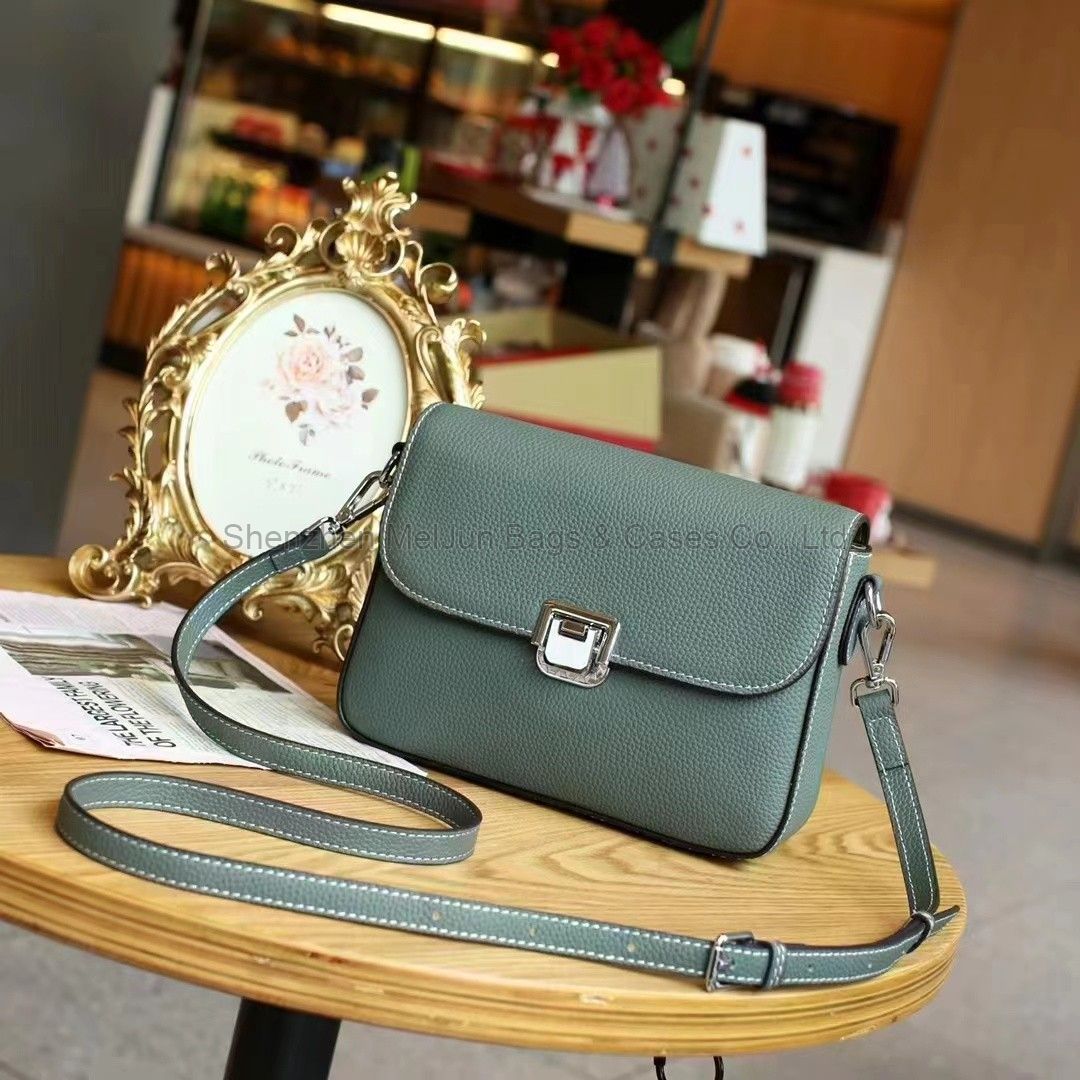 MEL JUN New women's bag new leather crossbody bag female everything temperament goddess head layer cowhide shoulder handbag female