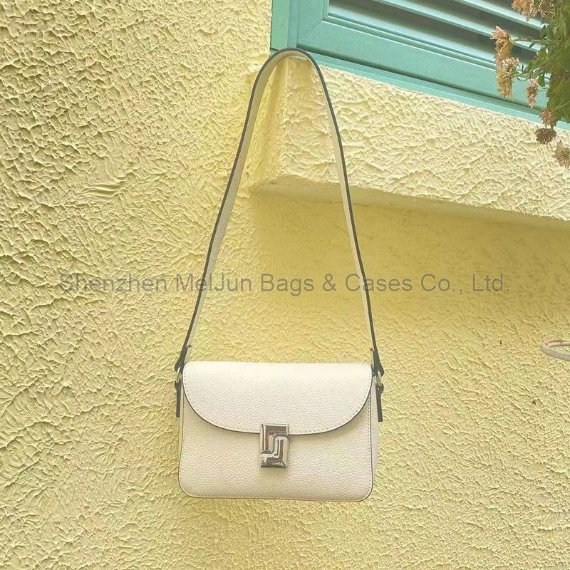 MEL JUN Niche design simple small bag female 2024 summer new style casual small square bag fashion genuine leather shoulder bag