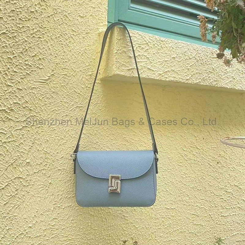 MEL JUN Niche design simple small bag female 2024 summer new style casual small square bag fashion genuine leather shoulder bag