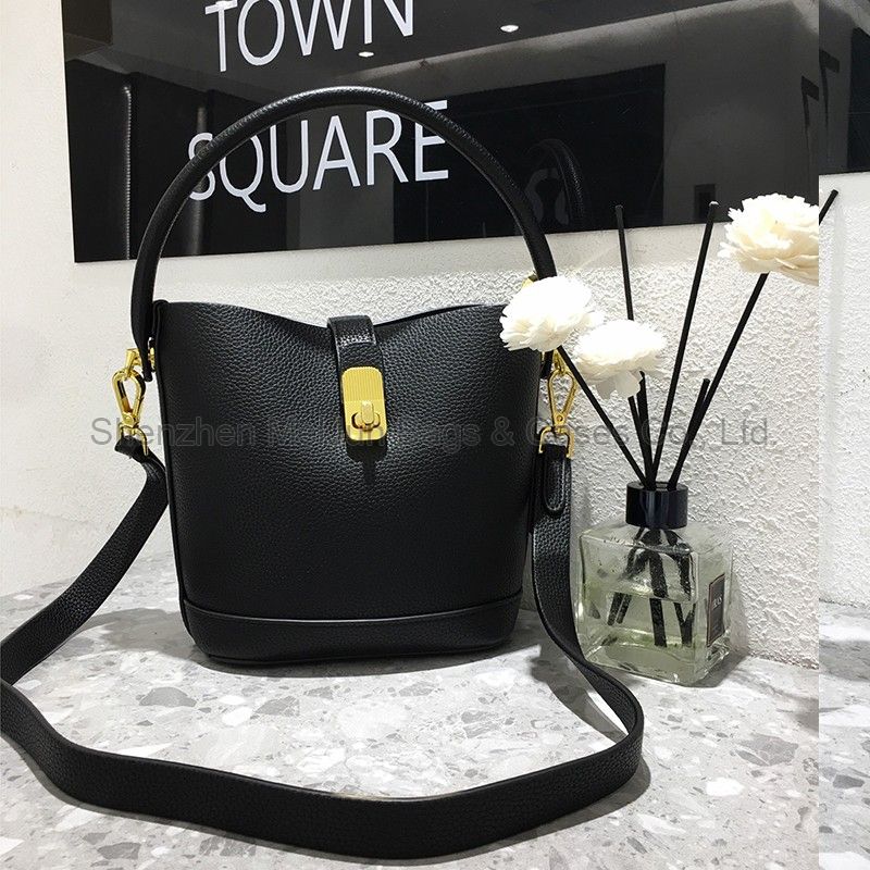 MEL JUN Texture small bag New fashion large capacity Tote bag advanced sense portable bucket bag popular single shoulder oblique bag