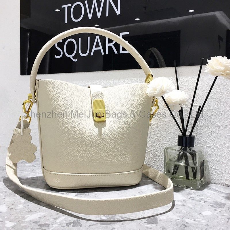 MEL JUN Texture small bag New fashion large capacity Tote bag advanced sense portable bucket bag popular single shoulder oblique bag