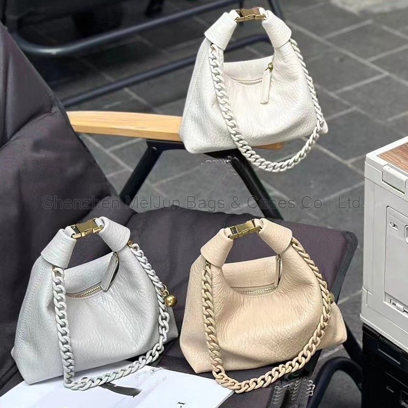 MEL JUN Bag Ladies 2024 new niche design chain single shoulder crossbody bag senior texture commuter dumpling bag