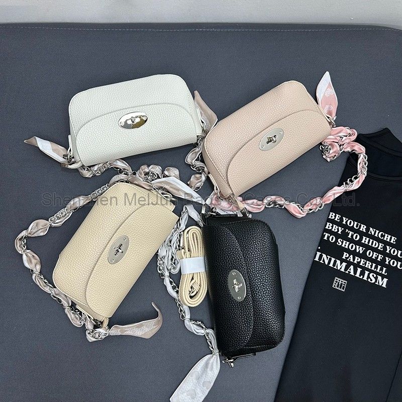 MEL JUN Premium Genuine leather small square Bag 2024 new fashion chain commuter single shoulder crossbody niche mini mobile phone bag women's bag